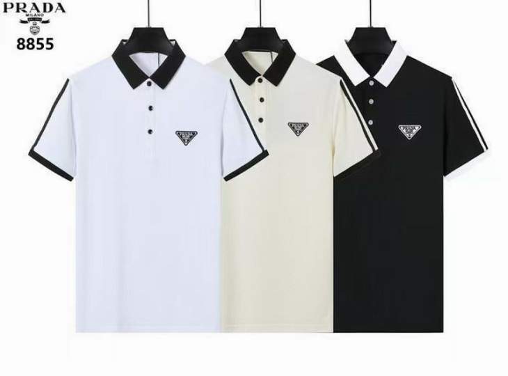 Picture of Prada Polo Shirts Short _SKUPradaM-3XL8qx885525710